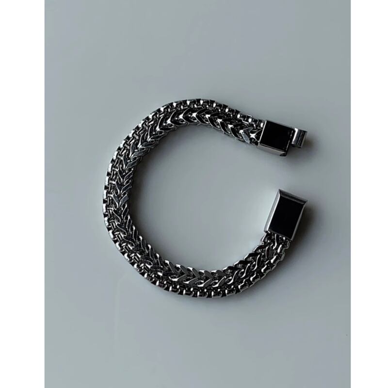metal bracelet double design bangle mr0413