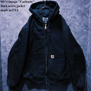【doppio】90's vintage "Carhartt" duck active jacket made in USA