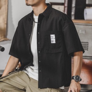 ピッチストライプオーバーサイズカジュアルシャツ 10149