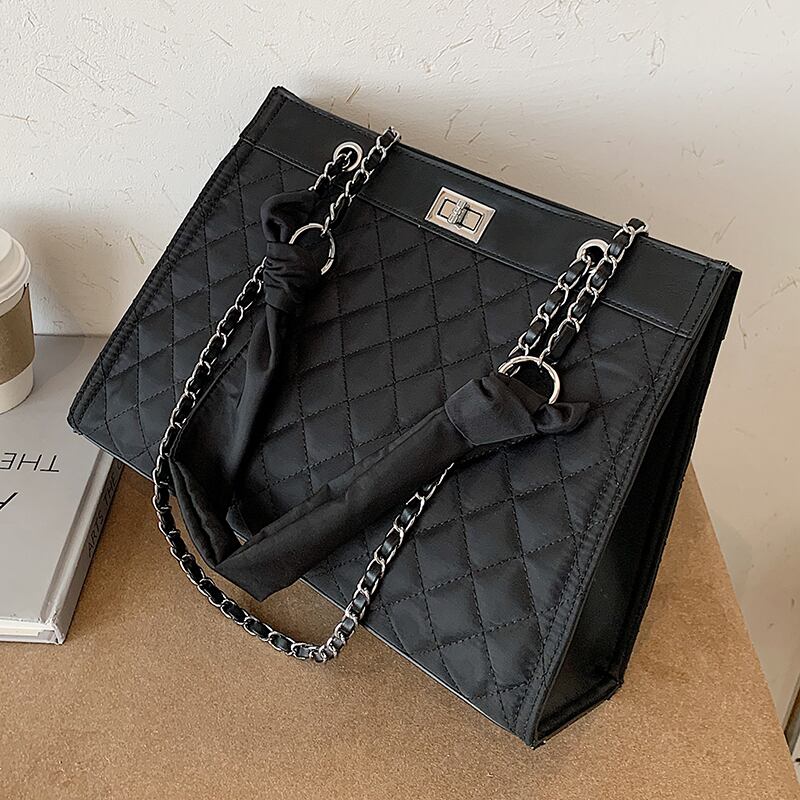 ワンショルダービッグバッグレディースバッグ2020人気の新しい流行のファッション大容量ネットセレブワイルドロンバスチェーンメッセンジャーバッグ Tiancai_Wing_Bag29735863417