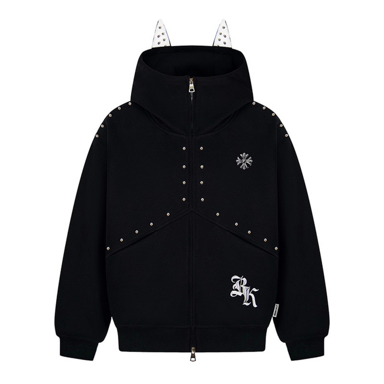 ストリート 悪魔の角 ジップパーカー T1972