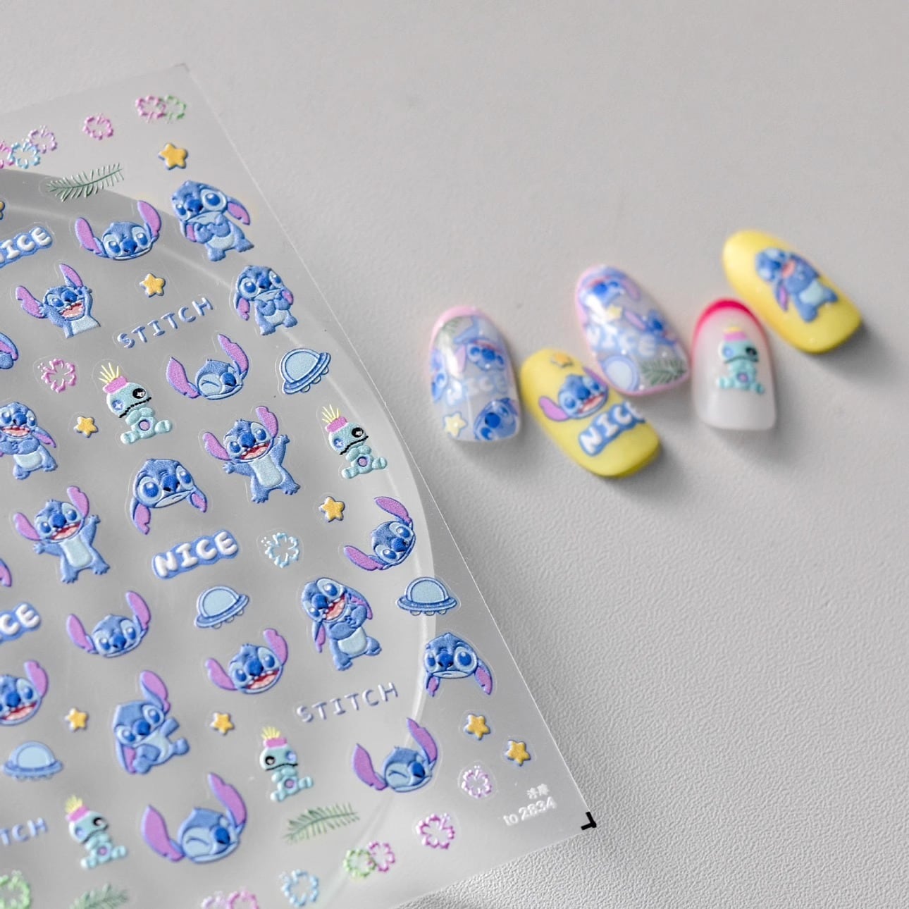 スティッチ☆to2834/DP-167F ディズニー 5Dネイルシール | aboo