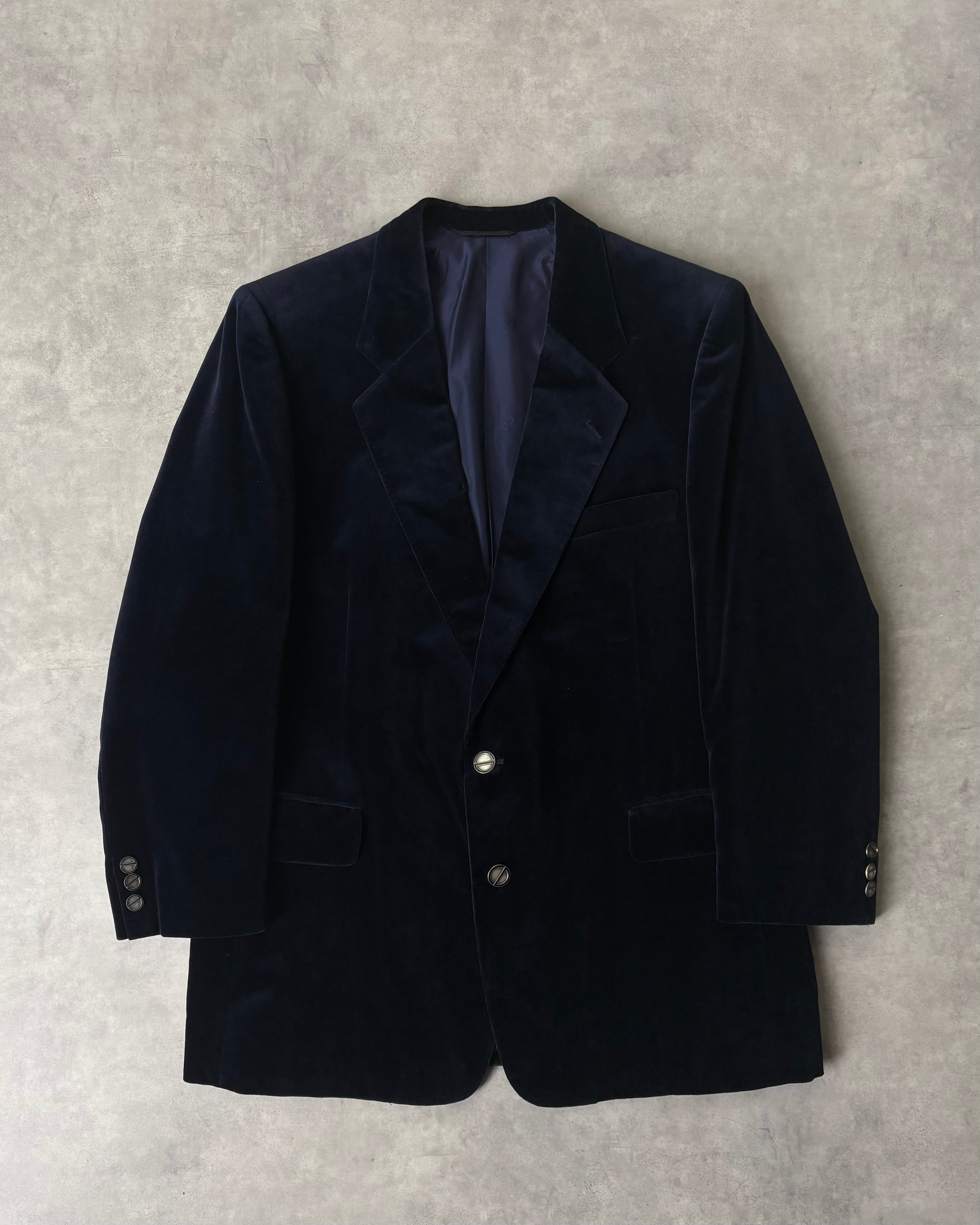 80s Christian Dior 2B Velor Tailored Jacket