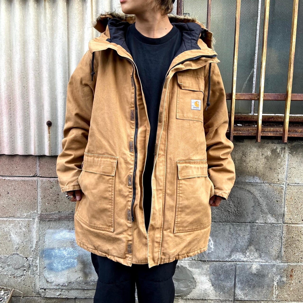 [正規品] Carhartt シベリアンパーカー Dickiesパンツ