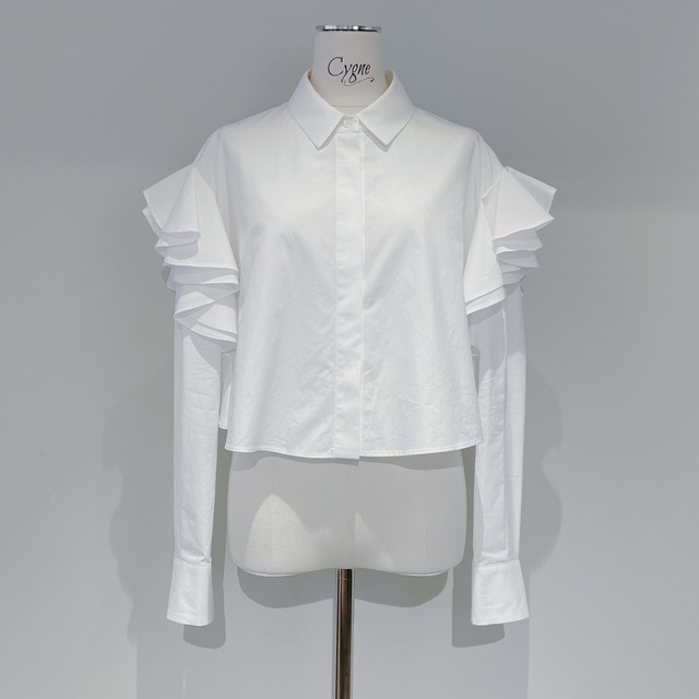 バックコンシャスパワショルトップス Lise ブラック | Cygne
