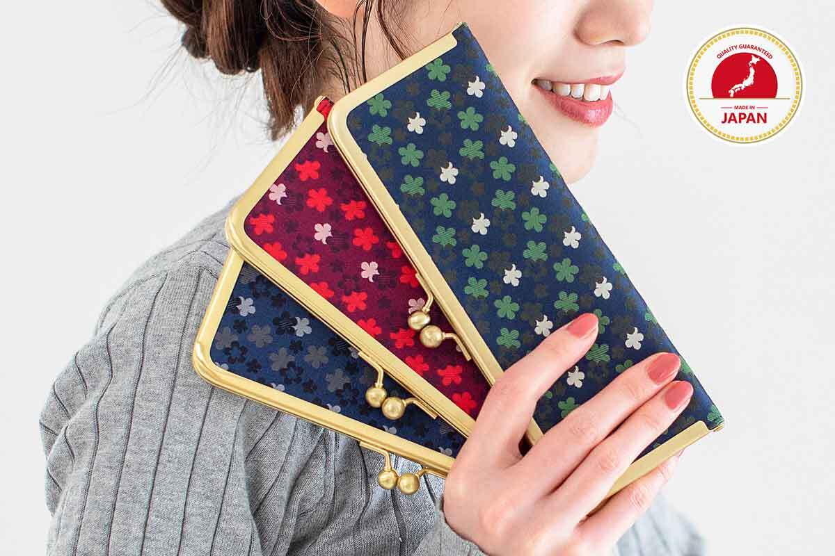 撥水加工・西陣織シルク・「抗菌・抗ウイルス」加工・がま口マスク