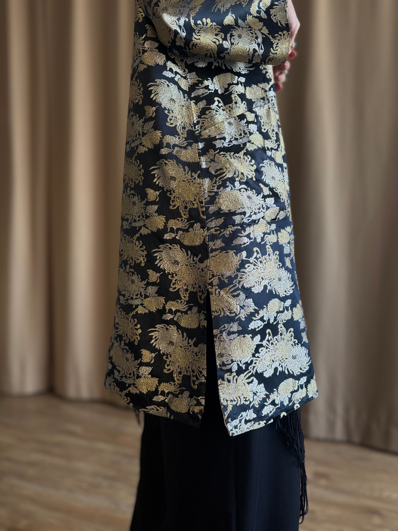 floral embroidery china tunic-5121-12