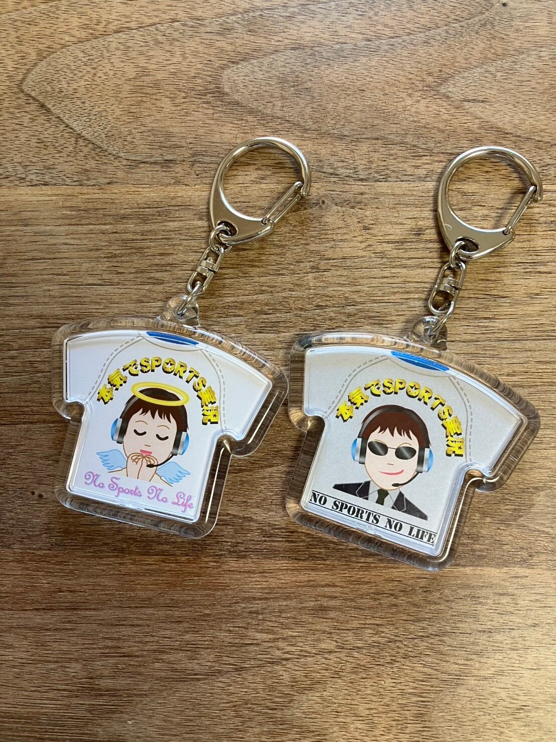 海外在住の方・送料込】天使＆ブラックチャーくんキーホルダー2