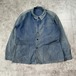 50-60s フランス軍 サンフェード 襤褸 フレンチワークジャケット