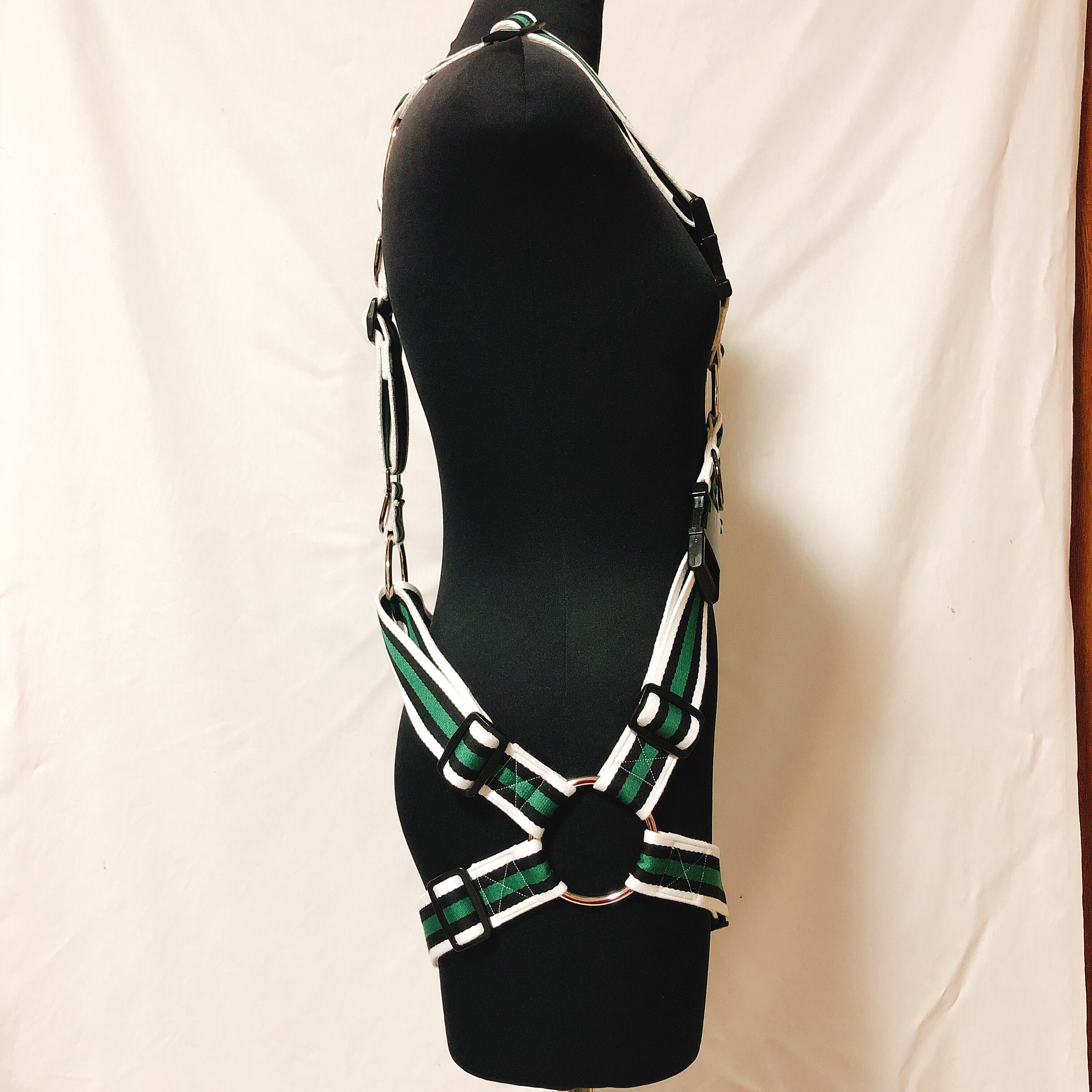 フルハーネス X型 白緑黒