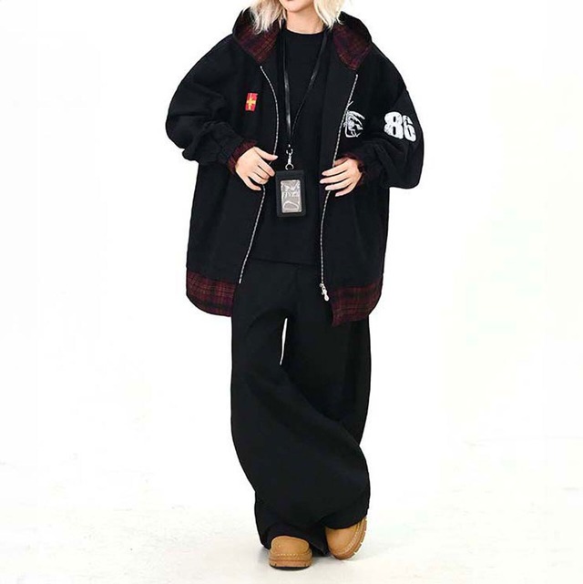 ムーンモチーフレイヤードジップフーディ   R01503