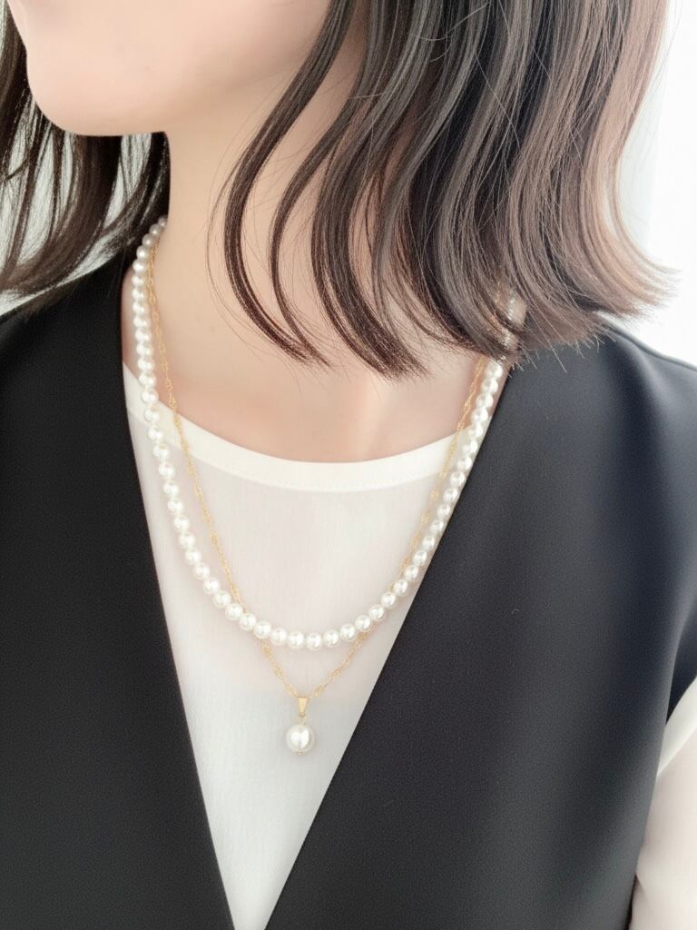 3way】ハレの日から日常まで。心に寄り添うクリスタルパール2連