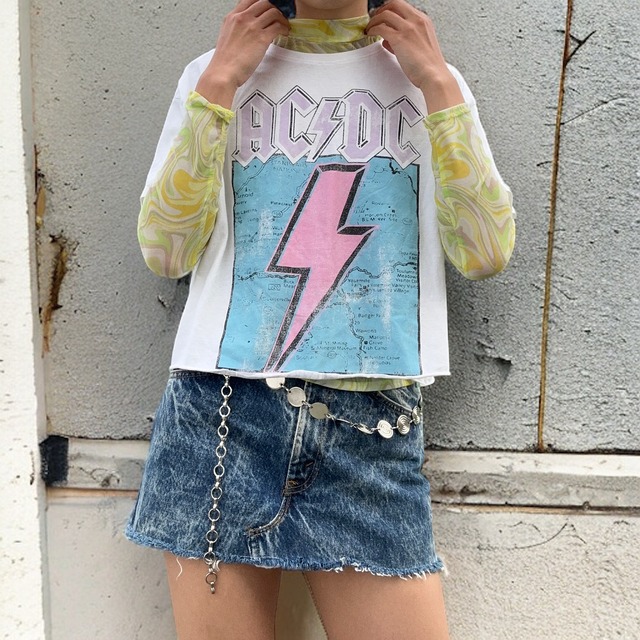 【LADIES】sheer long sleeve tops