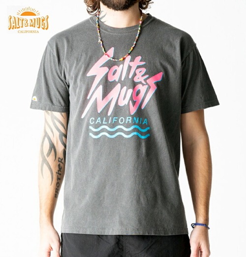 ソルトアンドマグス Tシャツ 半袖 メンズ SALT&MUGS V.B.S TEE BLACK