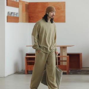 エルボーパッチ ワイドスウェット A2078