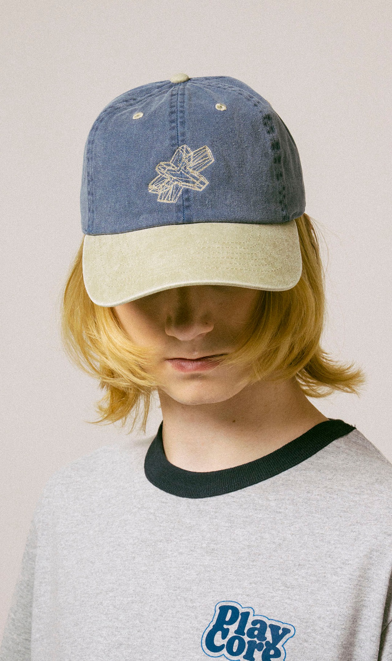 Asterisk Logo Ball Cap / INDIGO×SAND - 2