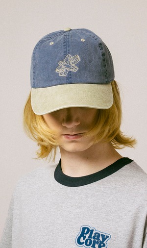 Asterisk Logo Ball Cap / INDIGO×SAND