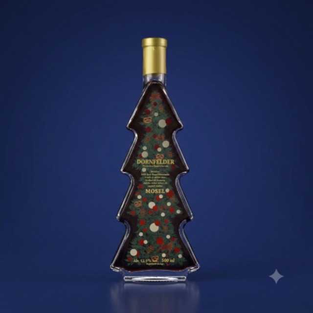 【2026年も発売決定！】〈モーゼル・ドルンフェルダー〉 クリスマスツリー型ボトルワイン 2026 赤ワイン 辛口(500ml)