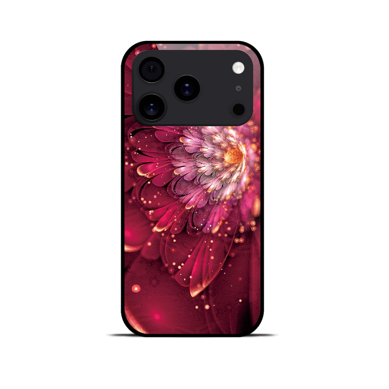 華蘭 - 和風 角丸型 強化ガラスiPhoneケース