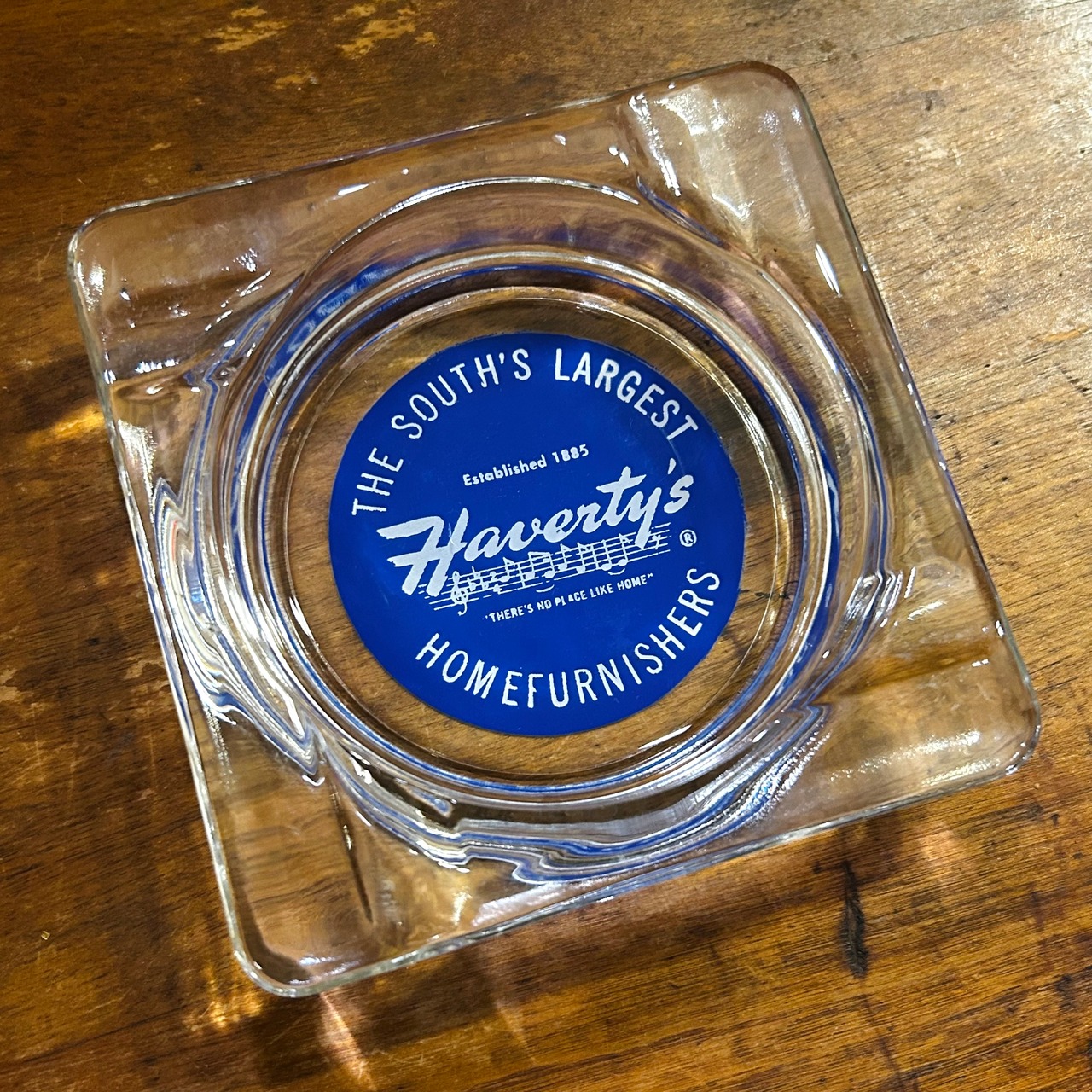 HAVERTY’S FURNITURE ヴィンテージ アドバタイジング ガラス灰皿 USA