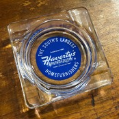 HAVERTY’S FURNITURE ヴィンテージ アドバタイジング ガラス灰皿 USA