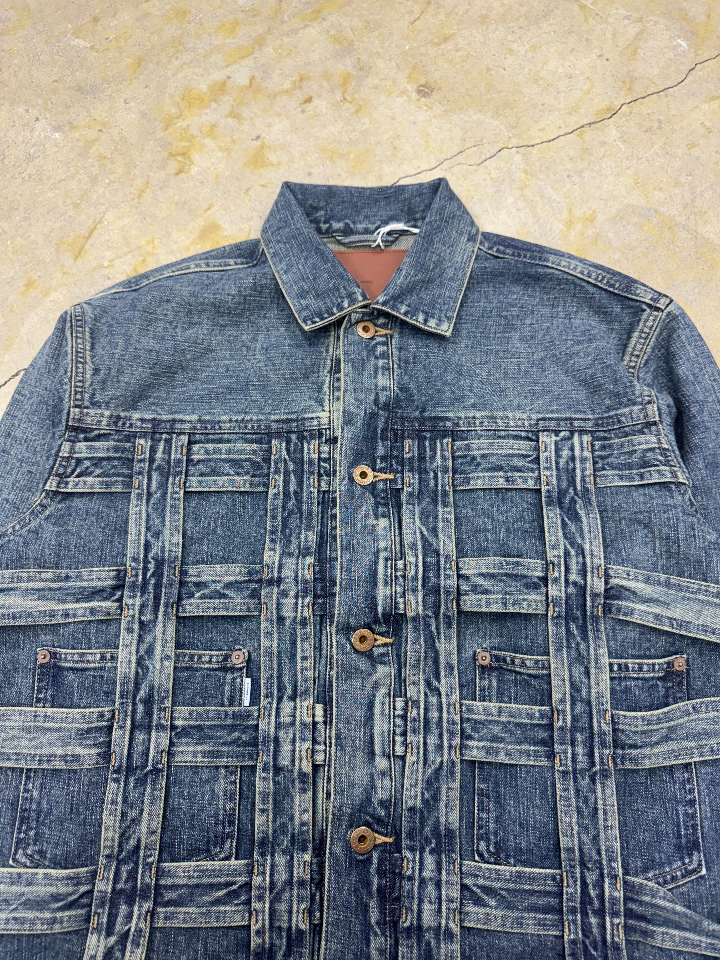 CAGED DENIM JACKET SUGARHILL