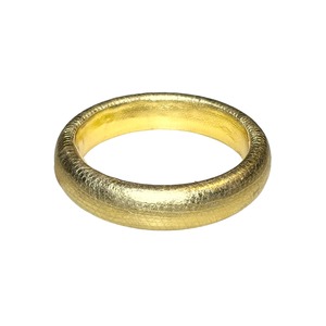 BOTTEGA VENETA gold color leather bangle