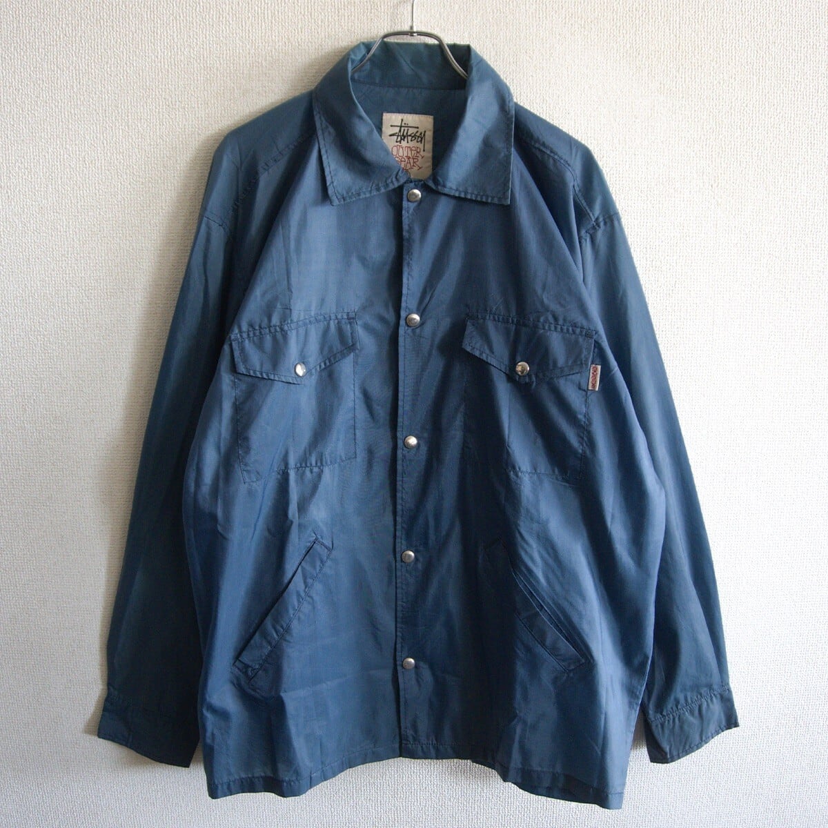 美品】WACKO MARIA【OMBRE CHECK OPEN COLLAR SHIRT L/S オンブレ