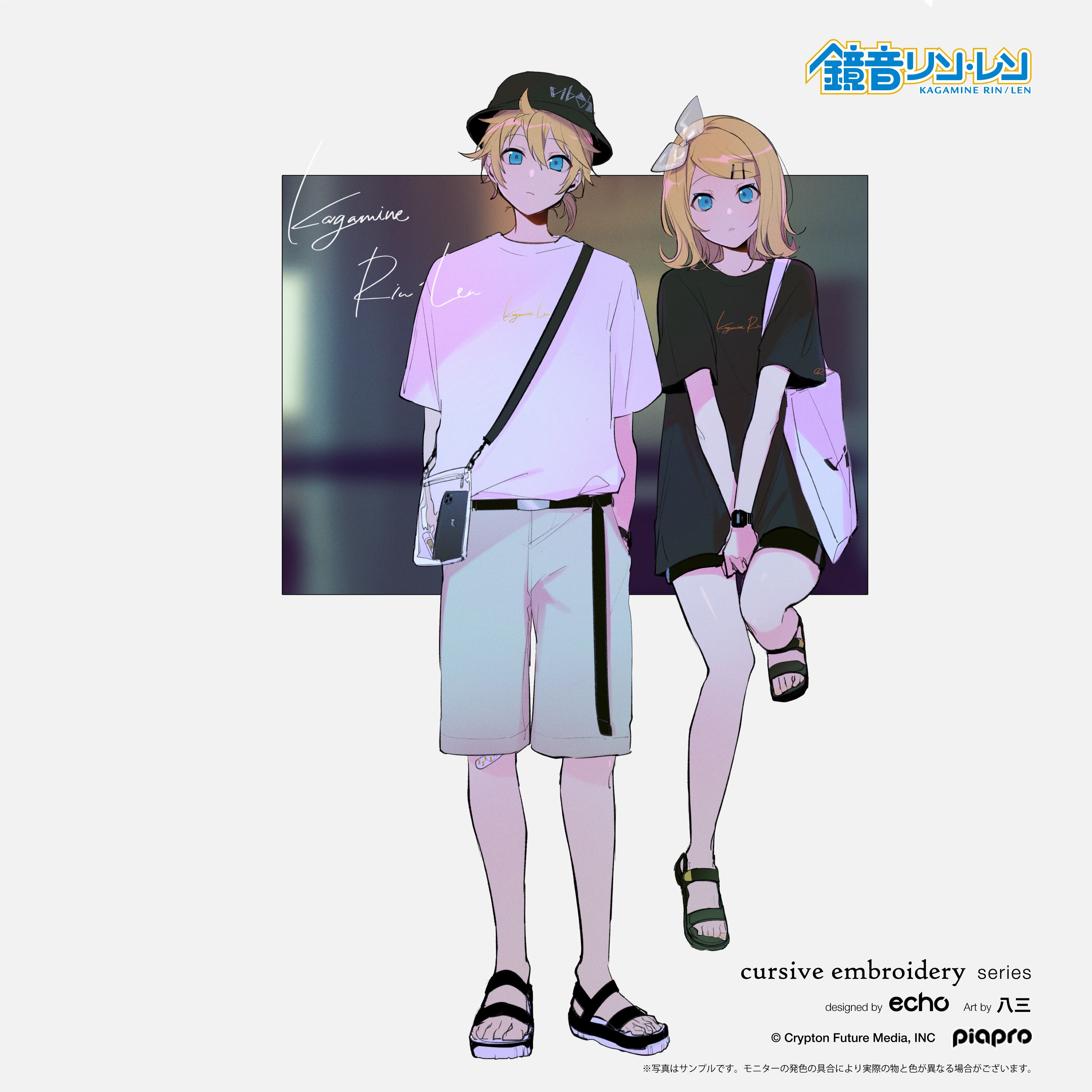 鏡音リン 半袖tシャツ Echo