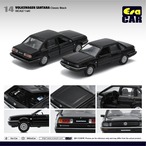 再入荷　EraCar 1/64 #ERA14  Volkswagen Santanaサンタナ - Classic Blackブラック（ボンネット＆前ドア開閉）