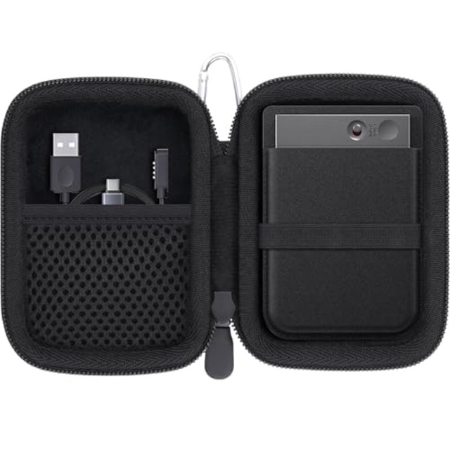 Plaud Note/Plaud Note Pro/Notta Memo AI ボイスレコーダー 文字起こし Bluetooth Voicerecorder専用収納ケース，ブラック-Khanka（ケースのみ）