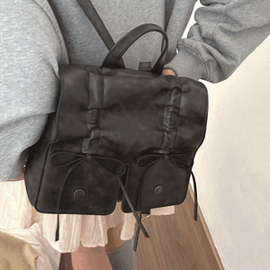 学院風の胡蝶結びリュックサック
