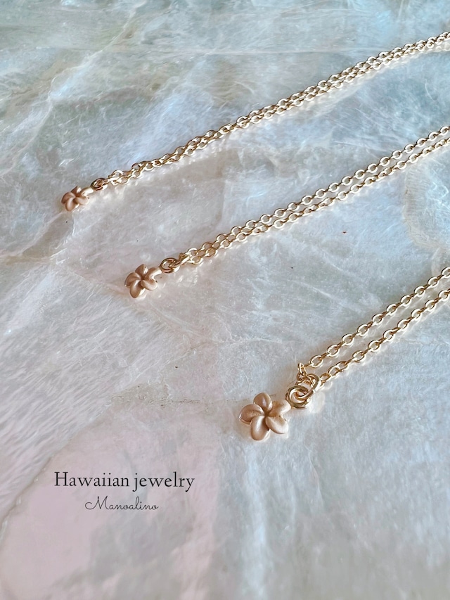 "5mm"Plumeria necklace Hawaiianjewelry (ハワイアンジュエリープルメリアネックレス)