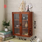 北欧 無垢材 壁掛けラック ウォールシェルフ レトロ 多層収納 キャビネット 寝室 バスルーム 玄関 リビング 小物 小物整理 ラック 卓上 デスクトップ 木製 ２色展開 モダン アメリカン ナチュラル