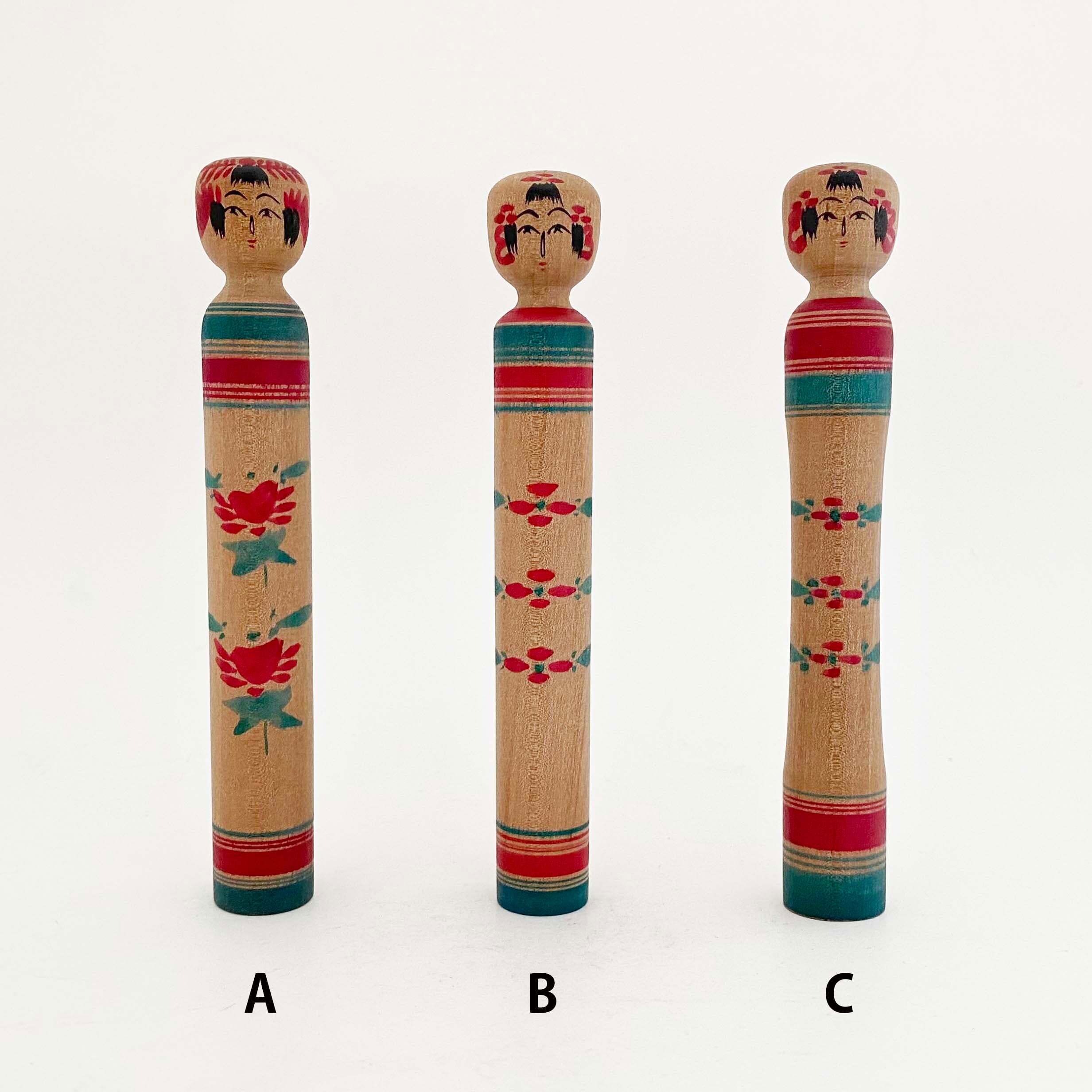 作並系 / 早坂伝吉工人（鉛筆こけし / 有色桜材？） | kokeshka