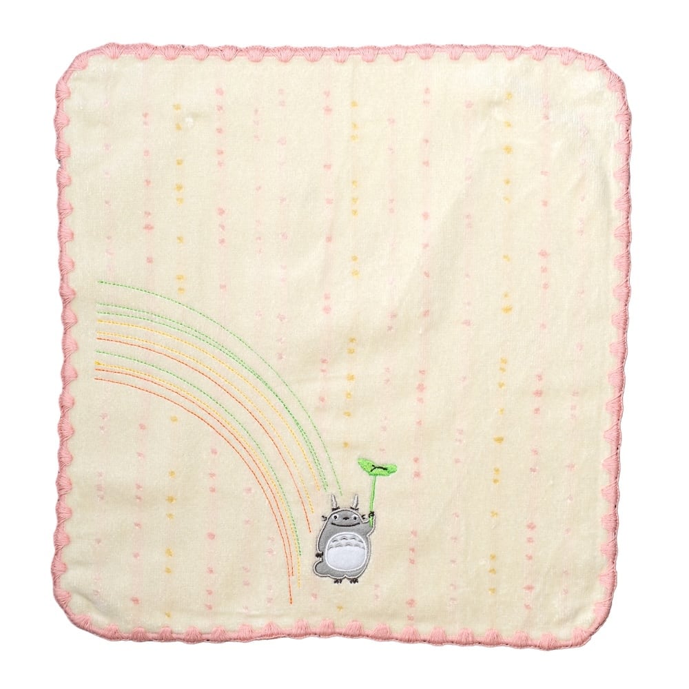 となりのトトロ ウォッシュタオル 虹オレンジ(8382)