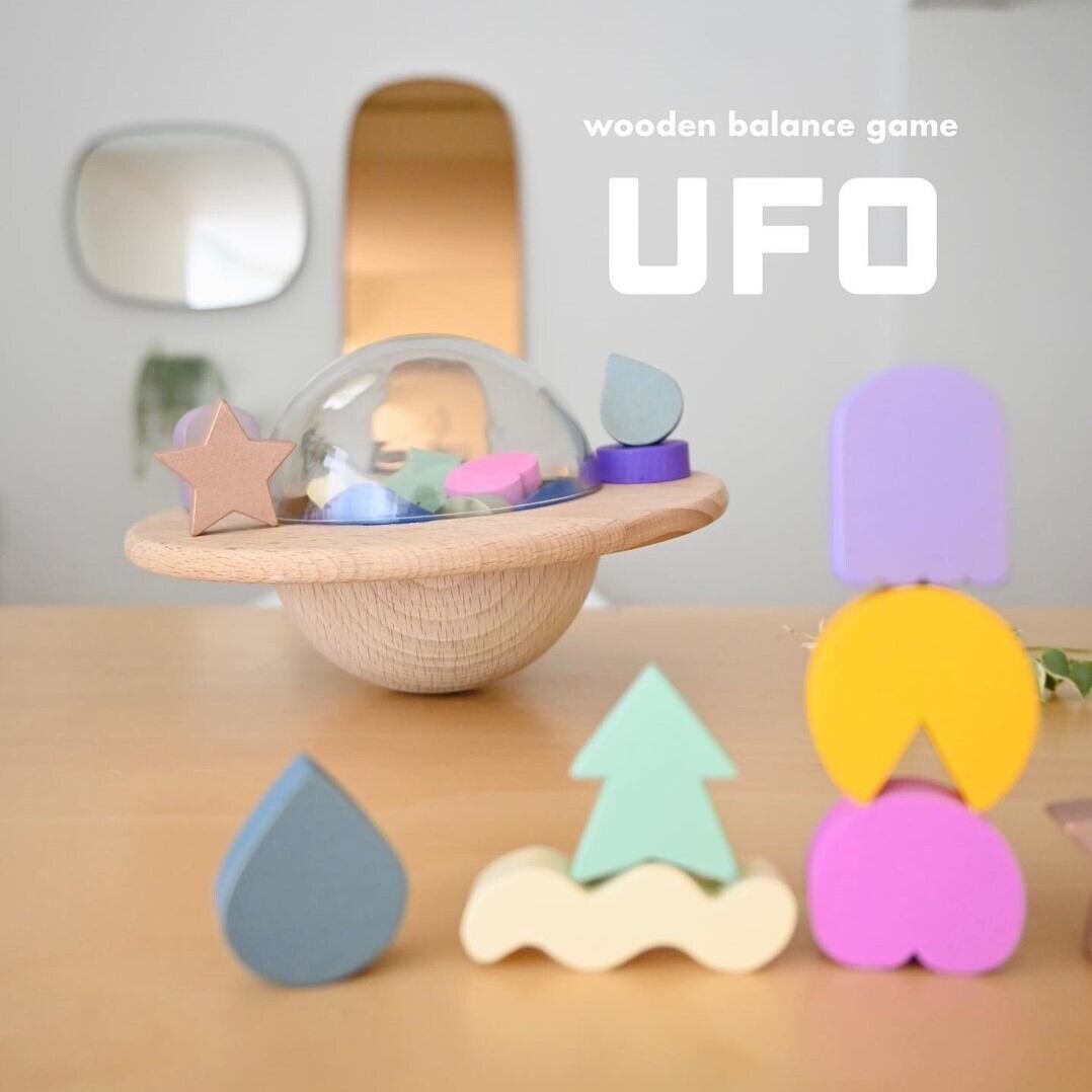 kiko+ UFO ユーフォー バランスゲーム 積み木 バランストイ kiko+&gg*