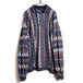 [COOGI] Vintage 3D Crew Neck Knit [1990s-] Vintage 3-D Knitting Sweater