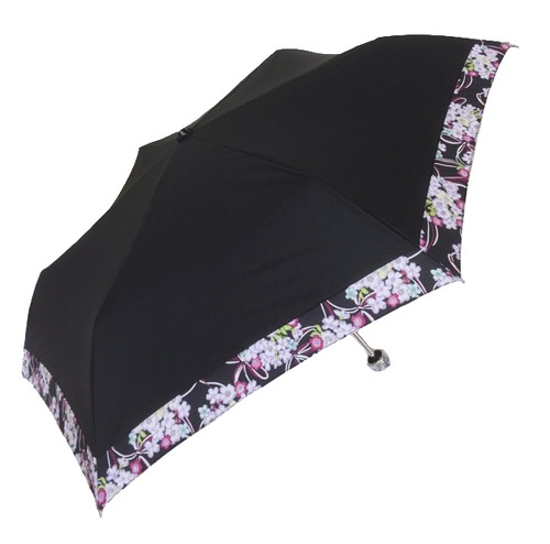 晴雨兼用 50cm和柄シルバーコーティング折り畳み傘