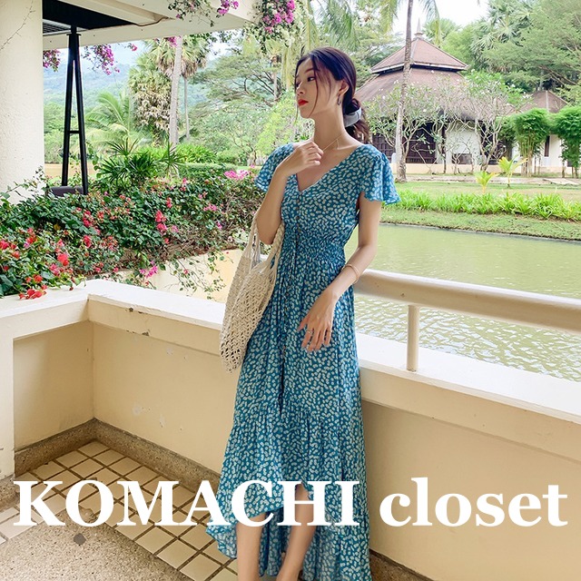 【送料無料】 ワンピース フェアリー バックレス ロングスカート Vネック 半袖 ロング丈 スリム 細身 韓国 レディース  かわいい 可愛い キュート 大人可愛い 大人女子 シンプル きれいめ カジュアル 大人 気品 上品 おしゃれ お洒落 こなれ感 きちんと 大人女子 クール エレガント フェミニン S M L XL ブルー 夏 オルチャン 10代 20代 30代  女子会 デート お泊まり 旅行 リゾート ビーチ 海 普段使い  コーデ トレンド 脚長 美脚 スタイルアップ スタイル