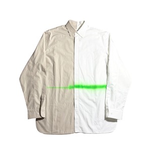 2017aw MAISON MARGIELA bicolor cotton shirt