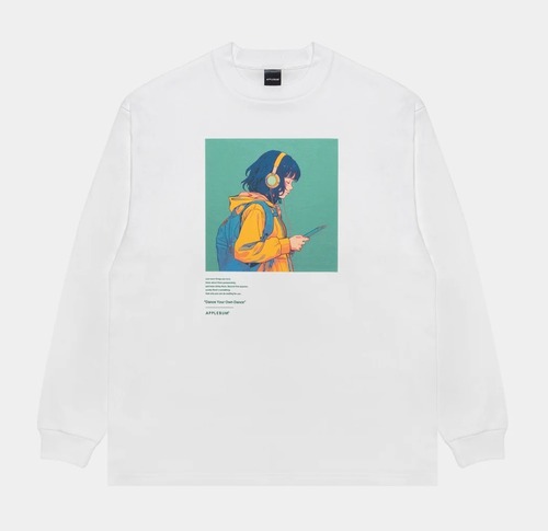 【APPLEBUM】アップルバム “HEADPHONE GIRL” L/S T-SHIRT メンズL/S T シャツ