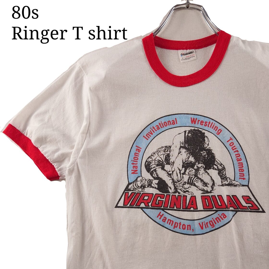 80s・USA製】Stedman ステッドマン リンガーTシャツ レスリング | PAY ID