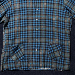 L 80s 香港製 JCPenney 長袖ネルシャツ