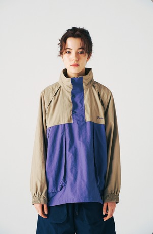 No.39 NYLON ANORAK JACKET / BEIGE x PURPLE