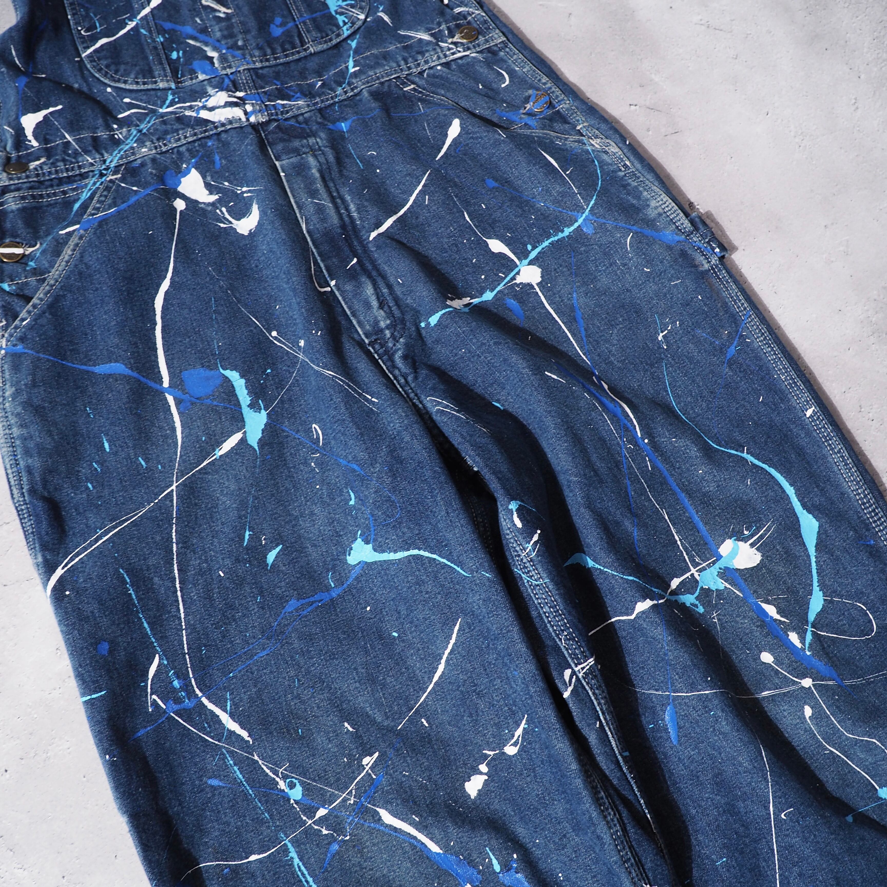 1990s ” Roebucks ” Hand painted Design vintage loose silhouette Over all