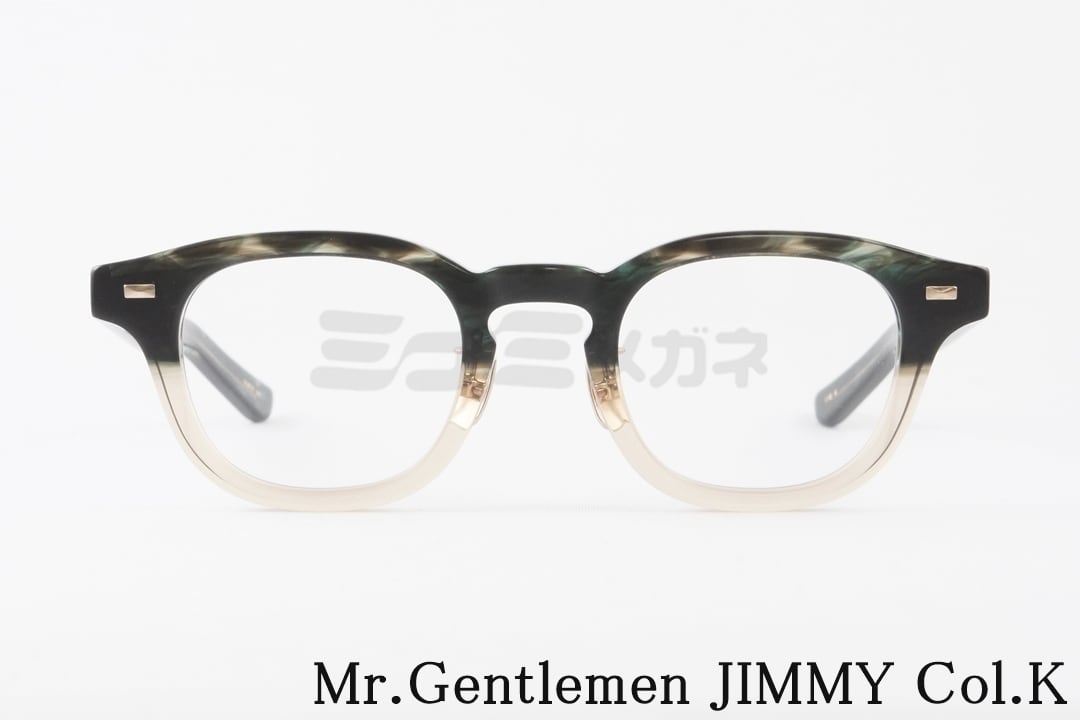 Mr.Gentleman メガネ JIMMY COL.K ウェリントン バイカラー Mr.Gentleman メガネ JIMMY COL.K ウェリントン バイカラー
