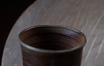 焼締麦酒杯/卯一　Yakishime beer cup/Uichi