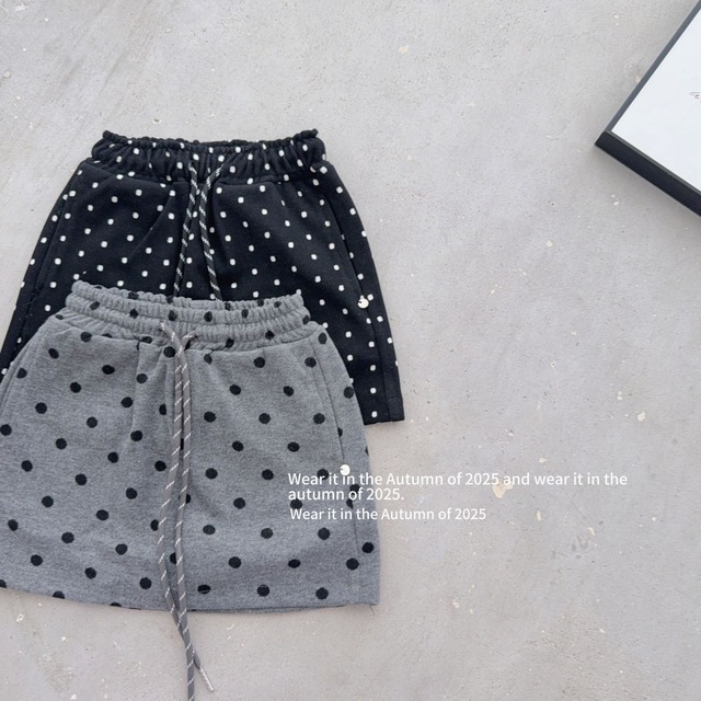 kids ドットスカート