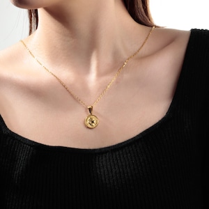 316L coin necklace 8 #n73